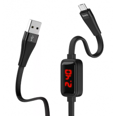 Кабель microUSB чёрный с дисплеем 1.2 м HOCO S4 